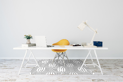 Chair mat geometric illusion