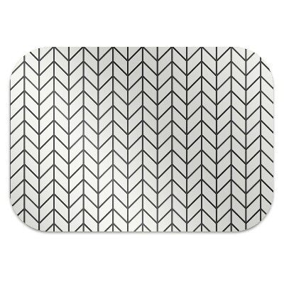 Office chair floor protector Herringbone pattern