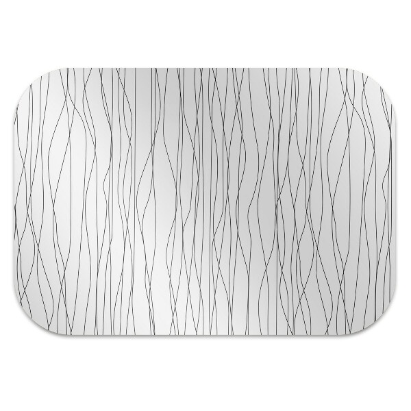 Chair mat floor panels protector chaotic lines