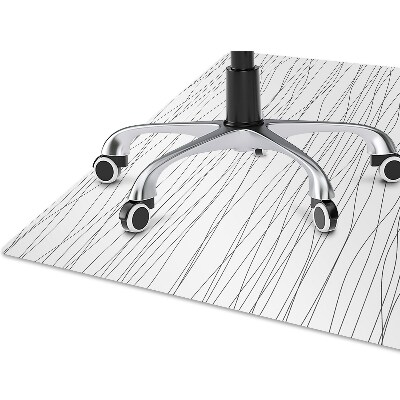 Chair mat floor panels protector chaotic lines