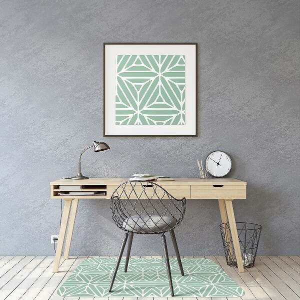 Office chair mat geometric shapes