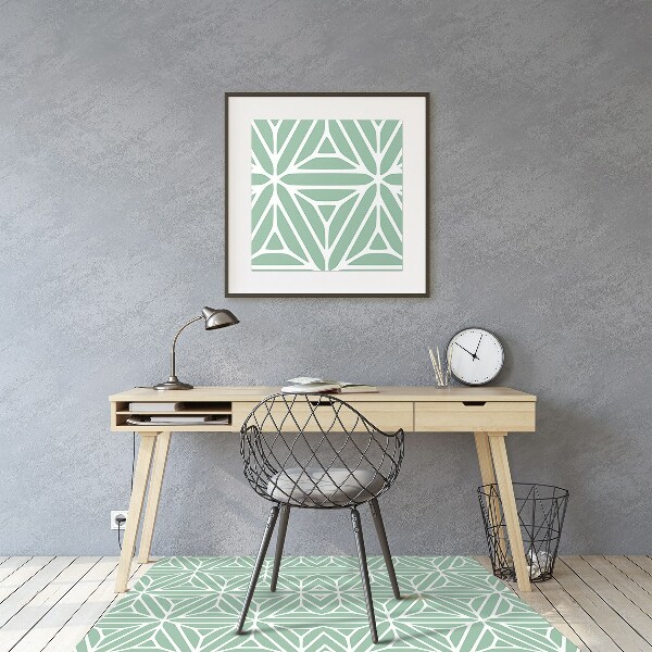 Office chair mat geometric shapes