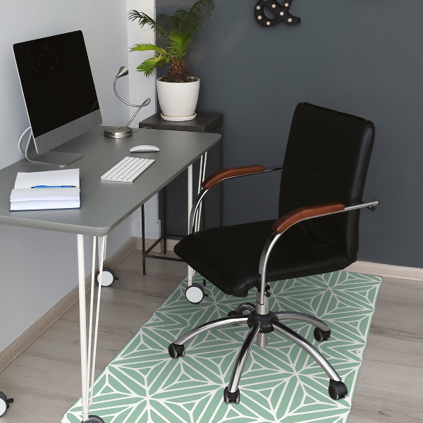 Office chair mat geometric shapes