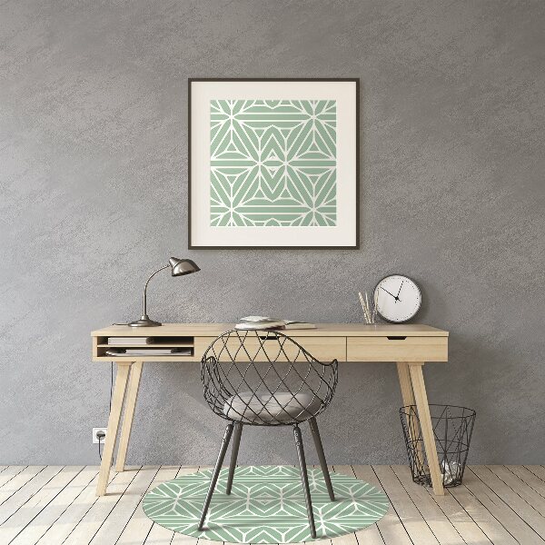 Office chair mat geometric shapes