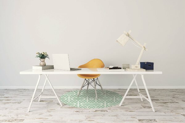 Office chair mat geometric shapes