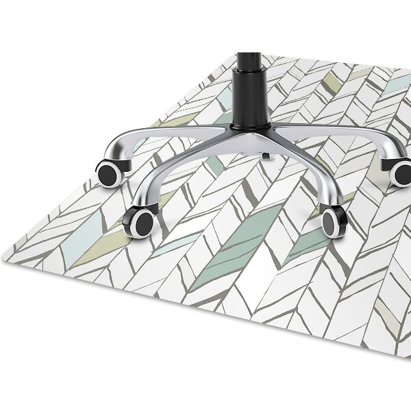 Office chair mat herringbone