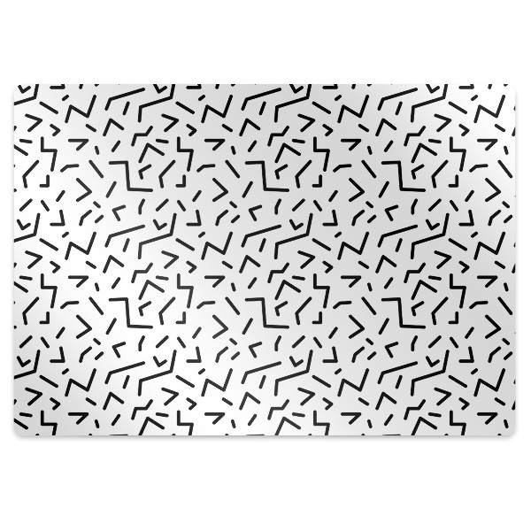 Office chair mat geometric pattern