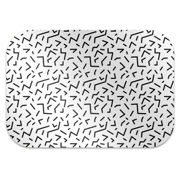 Office chair mat geometric pattern