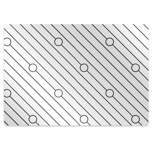 Computer chair mat Striped pattern