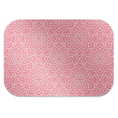 Desk chair mat floral pattern