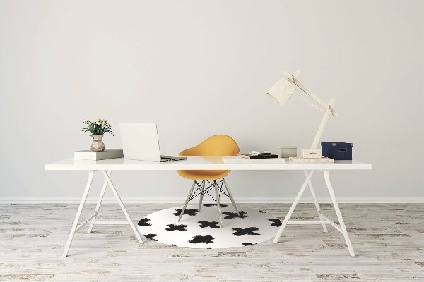 Desk chair floor protector X brush strokes