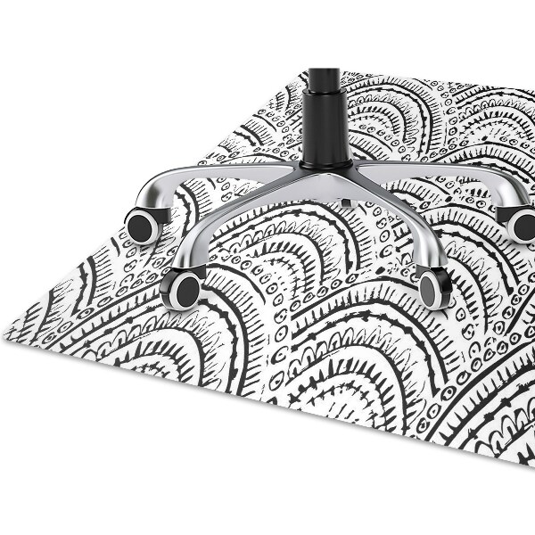 Office chair mat abstract pattern