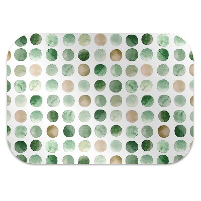 Office chair mat colored dots