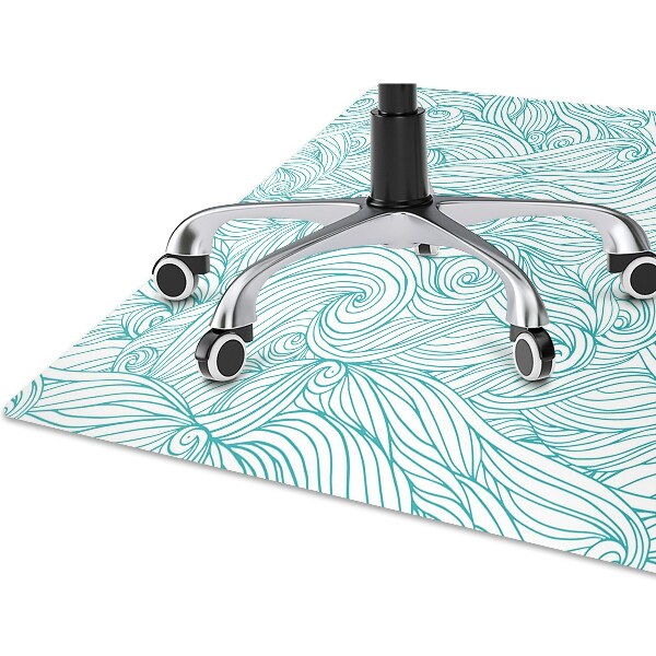 Computer chair mat vintage waves