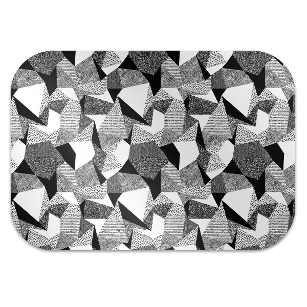 Office chair mat scribble shapes