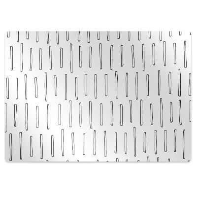 Office chair mat drawn lines