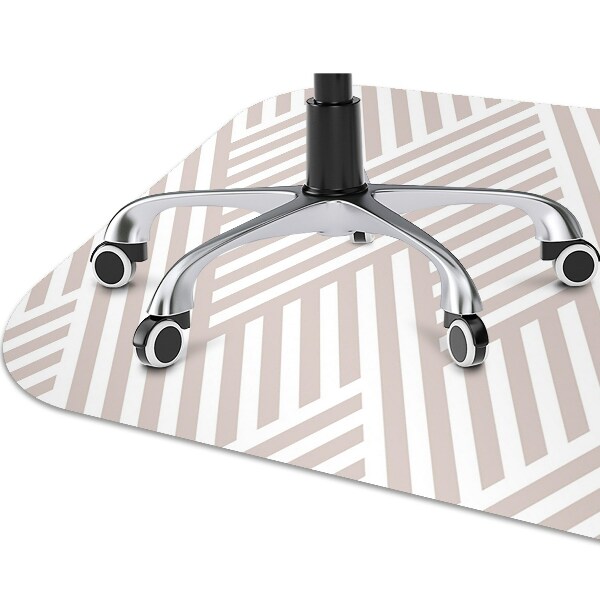 Office chair floor protector Broken lines pattern