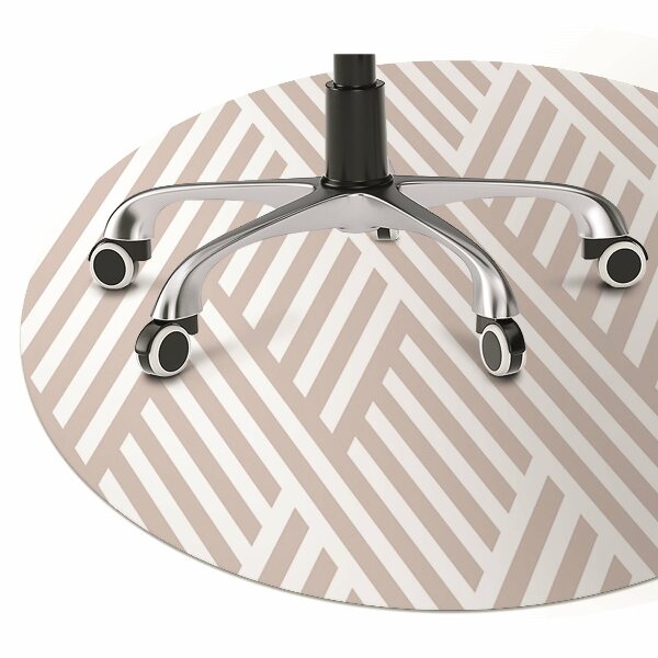 Office chair floor protector Broken lines pattern