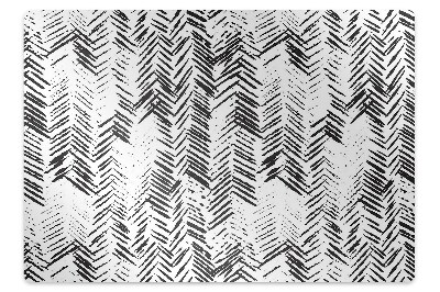 Chair mat floor panels protector Dashes herringbone