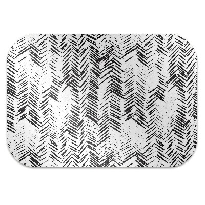 Chair mat floor panels protector Dashes herringbone