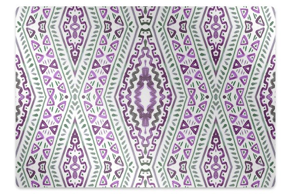 Office chair mat Moroccan pattern