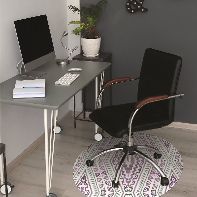 Office chair mat Moroccan pattern