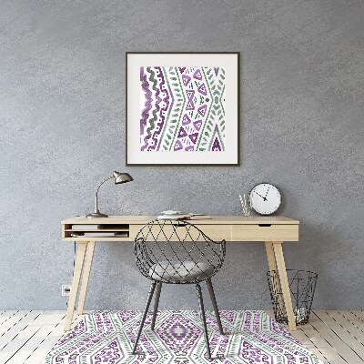 Office chair mat Moroccan pattern