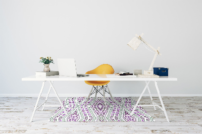 Office chair mat Moroccan pattern