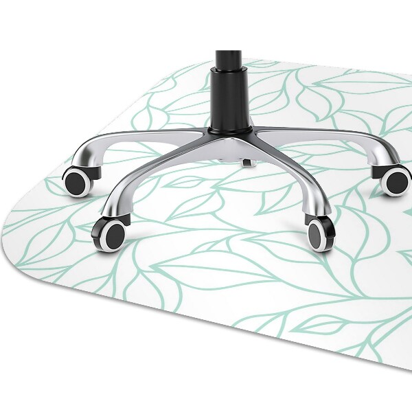 Office chair mat drawn art