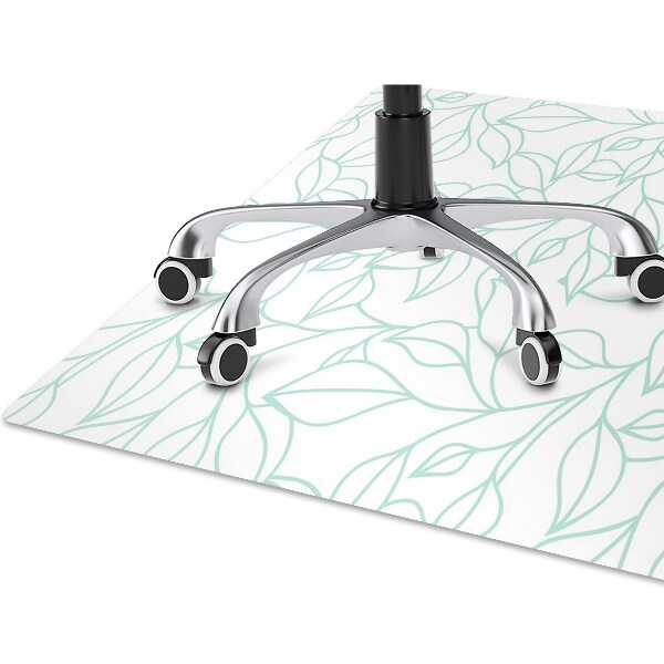 Office chair mat drawn art
