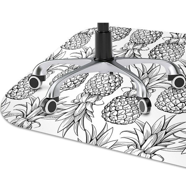 Office chair mat pineapples