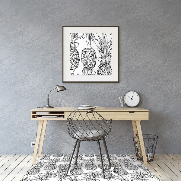 Office chair mat pineapples