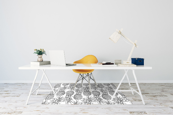 Office chair mat pineapples