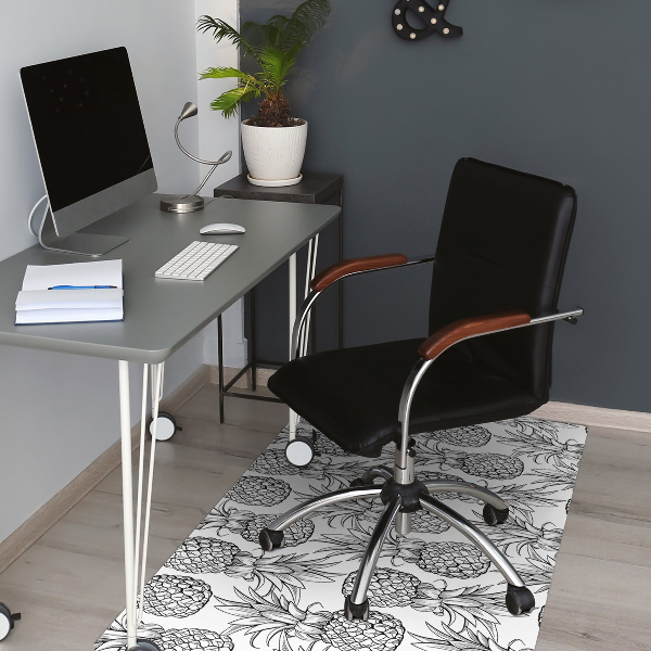 Office chair mat pineapples