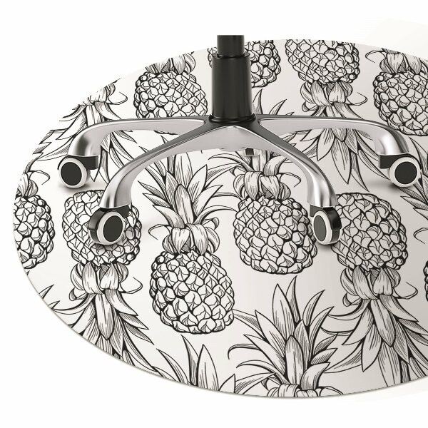 Office chair mat pineapples
