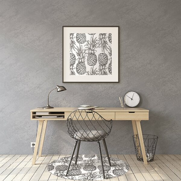 Office chair mat pineapples