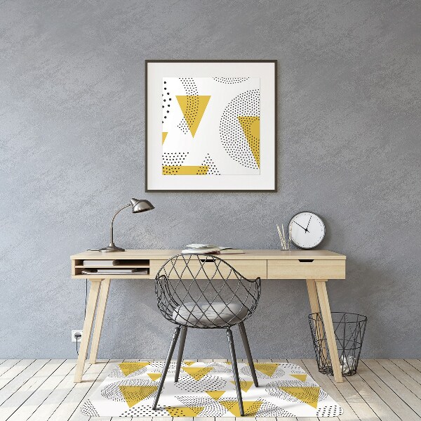 Office chair mat Circles and triangles