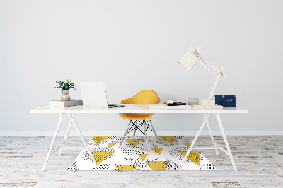 Office chair mat Circles and triangles