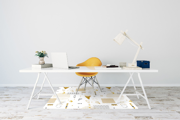 Desk chair mat world figures