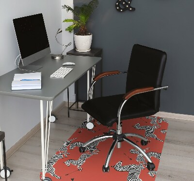Office chair mat zebra