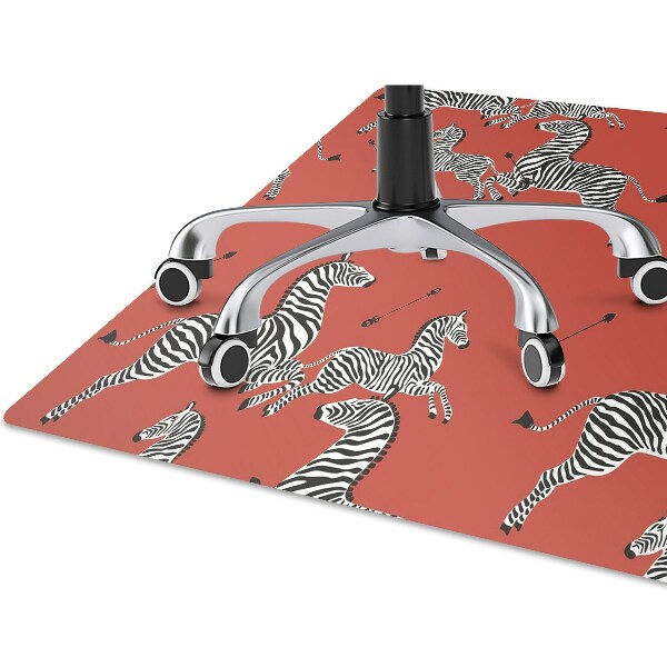 Office chair mat zebra
