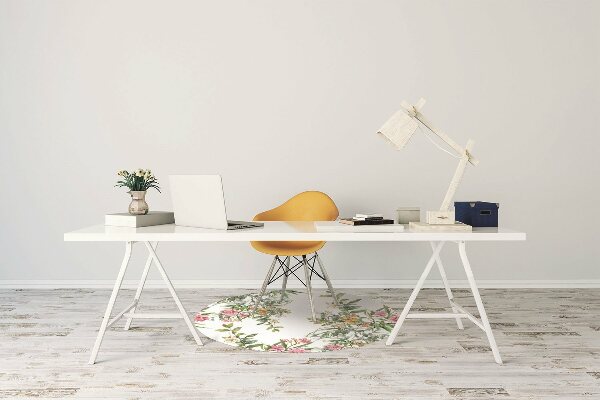 Office chair mat The blooming trees