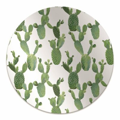 Chair mat floor panels protector painted cacti