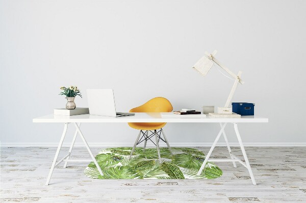 Office chair floor protector Frog on a leaf