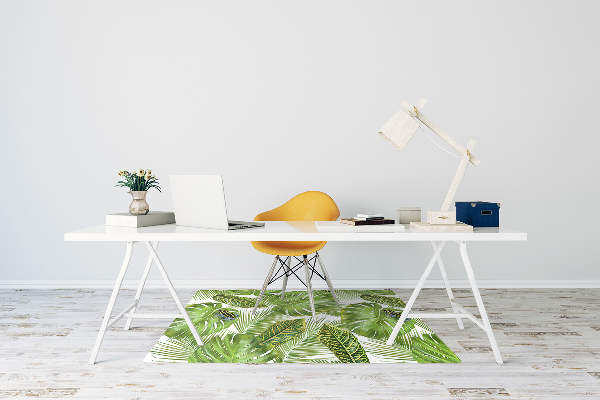 Office chair floor protector Frog on a leaf