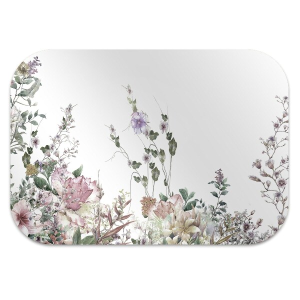 Office chair mat pastel garden