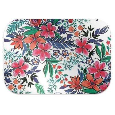 Office chair mat Colorful flowers