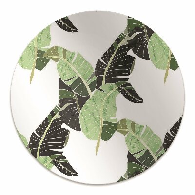 Office chair floor protector palm leaves