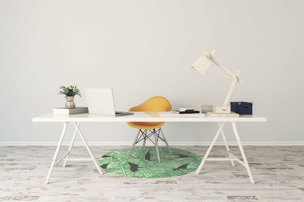 Chair mat floor panels protector exotic palms