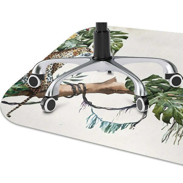 Office chair mat Cheetahs on a branch